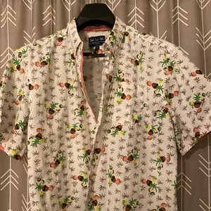Charleston Threads Party Pineapple Button Down XL